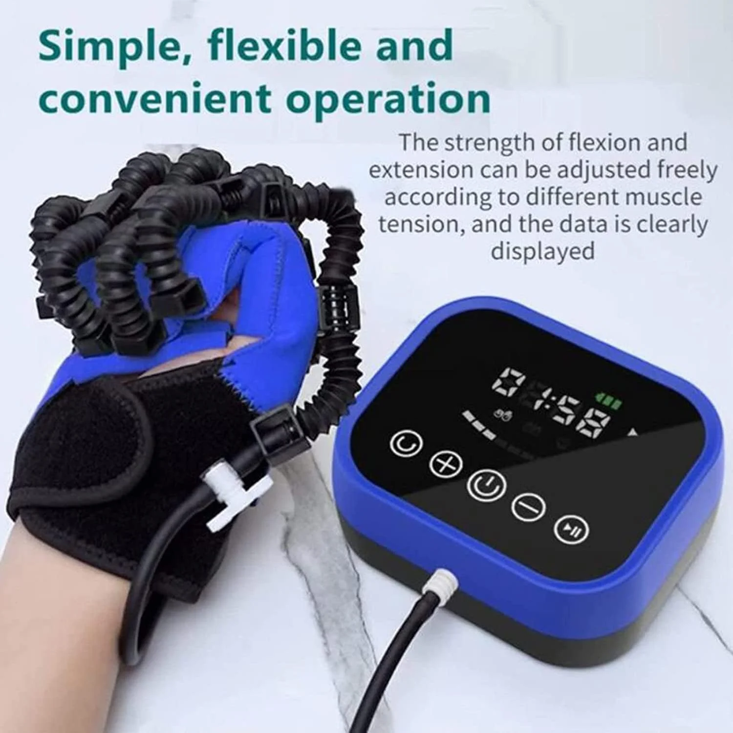 دستکش ربات توانبخشی، تمرین انگشت و مچ دست، همی پلژی، اسپلینت توانبخشی دست برای تسکین بیماران مبتلا به اختلال عملکرد دست Zeenyi