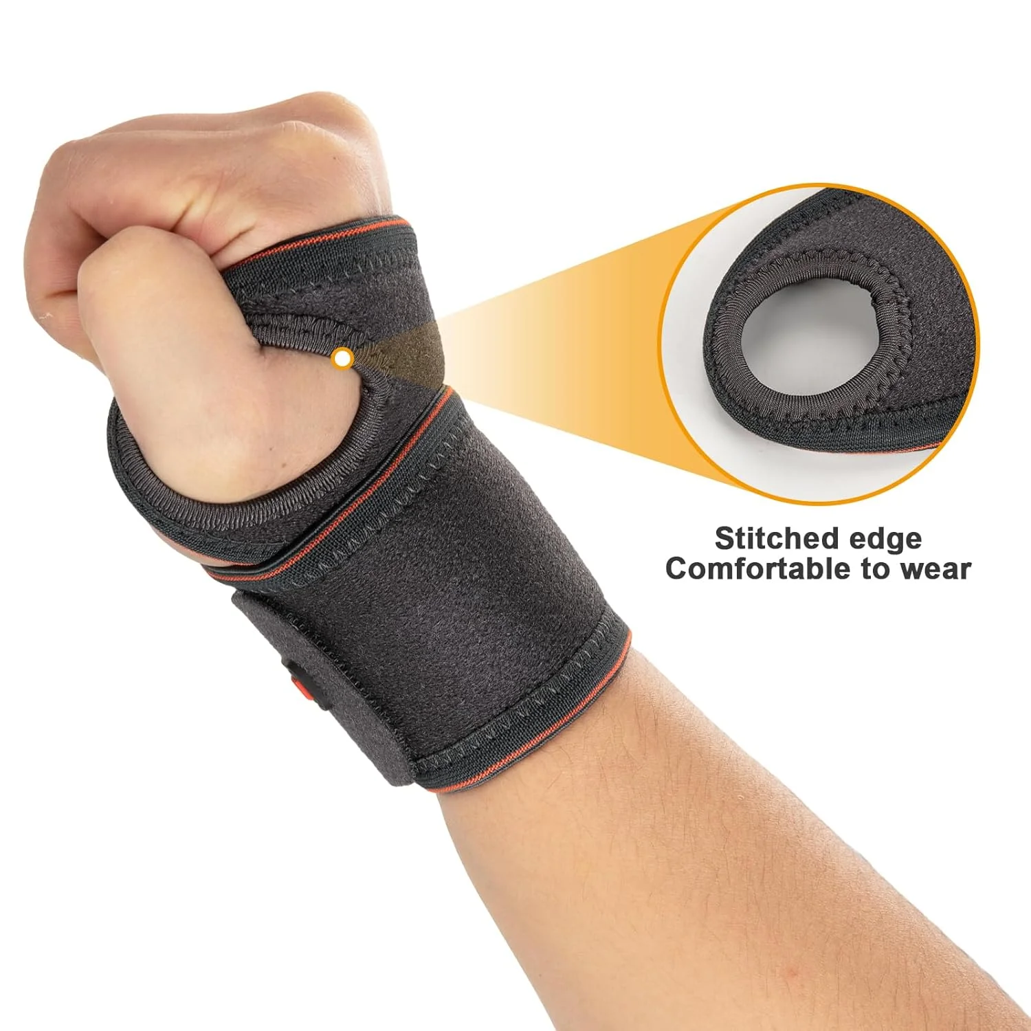 مچ بند ورزشی پروایرون، بند فشاری مچ دست، مناسب برای فیتنس، وزنه برداری، تاندونیت، سندرم تونل کارپال، تسکین درد - قابل استفاده در هر مکان - قابل تنظیم (تکی/جفتی)