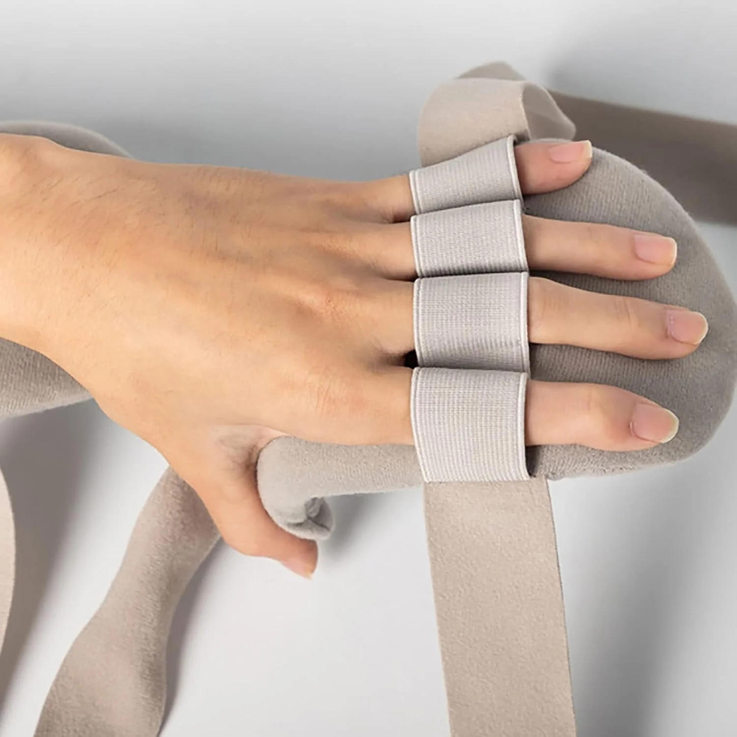 ارتز انگشت، آتل استراحت دست، بی‌حرکت کننده برای سکته مغزی، آتروفی عضلات دست، مچ و انگشتان، قابل تنظیم، راست