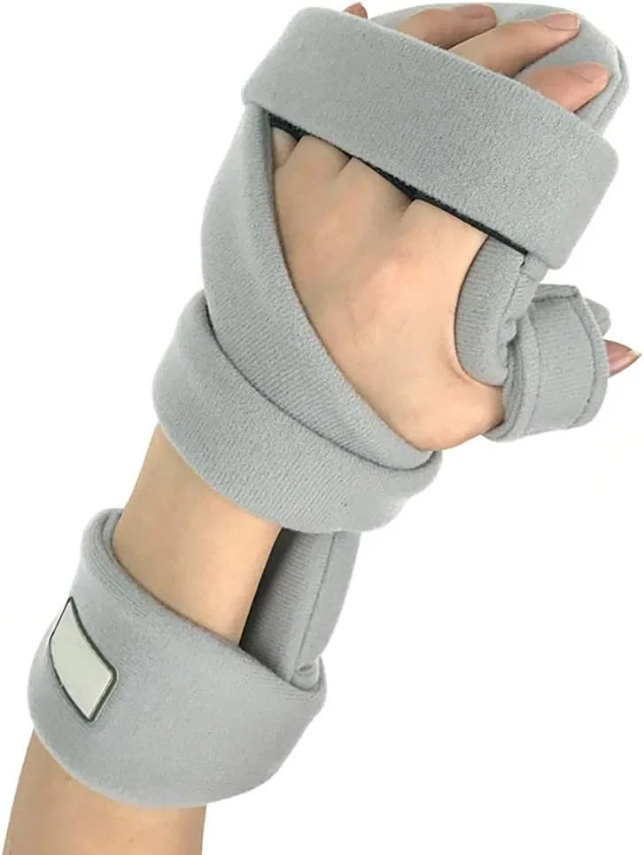 اسپلینت استراحت دست jjff، تثبیت کننده مچ و شست برای کمک به بهبود دست ها و انگشتان پس از سکته مغزی، همی پلژی، آتروفی عضلانی، سندرم تونل کارپال