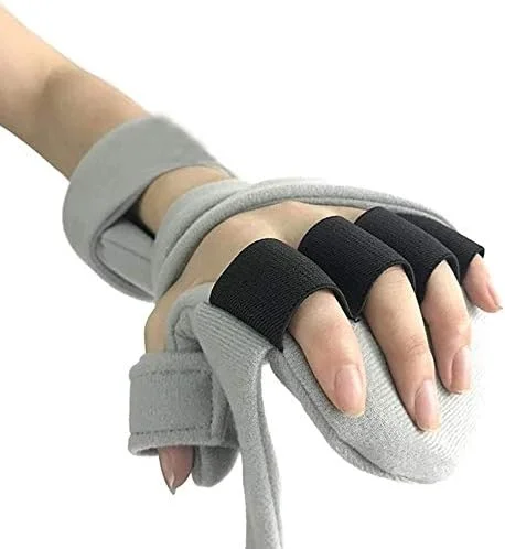 اسپلینت استراحت دست jjff، تثبیت کننده مچ و شست برای کمک به بهبود دست ها و انگشتان پس از سکته مغزی، همی پلژی، آتروفی عضلانی، سندرم تونل کارپال
