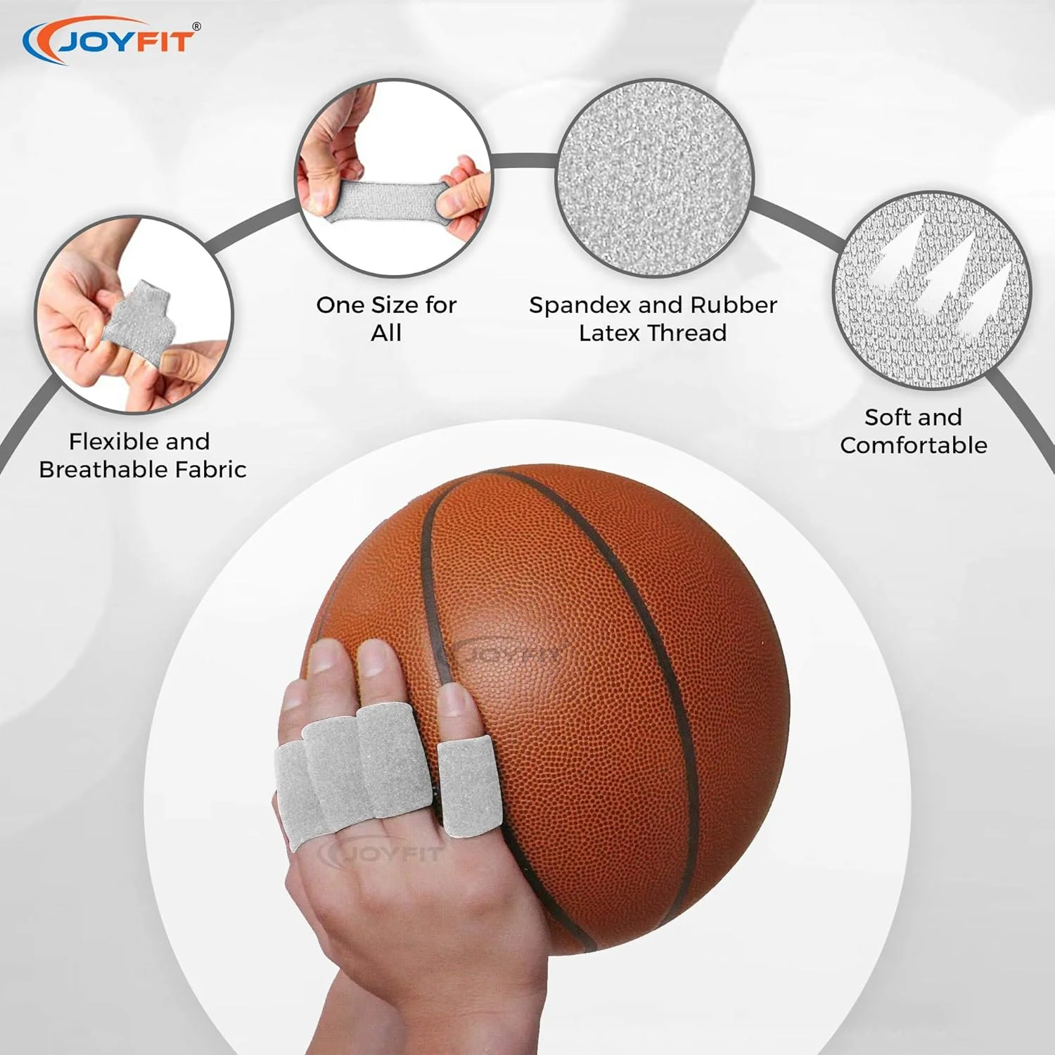 JoyFit - محافظ انگشت، آستین، محافظ با بالشتک نرم و راحت برای کریکت، والیبال، باشگاه، بسکتبال، بدمینتون، بیسبال، تنیس روی میز، قایق سواری، دوچرخه سواری، قایق سواری، دوچرخه سواری - 10 عدد JoyFit - محافظ انگشت، آستین، محافظ با بالشتک نرم و راحت برای کریکت، والیبال، باشگاه، بسکتبال، بدمینتون، بیسبال، تنیس روی میز، قایق سواری، دوچرخه سواری، قایق سواری، دوچرخه سواری - 10 عدد