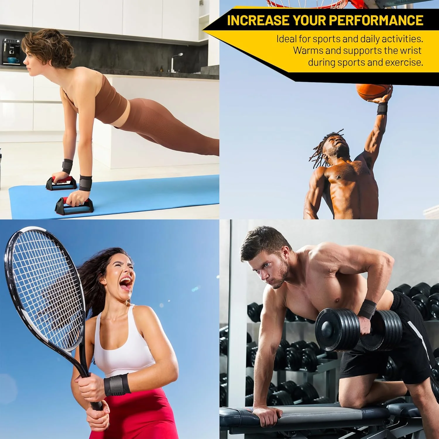 invera Adjustable Wrist Support Brace, Wrist Wraps for Weightlifting, Compression Brace for Carpal Tunnel, Gym Training, Workout, Pain Relief, Right & Left Hand (Small, 1 Unit) invera Adjustable Wrist Support Brace, Wrist Wraps for Weightlifting, Compression Brace for Carpal Tunnel, Gym Training, Workout, Pain Relief, Right & Left Hand (Small, 1 Unit)