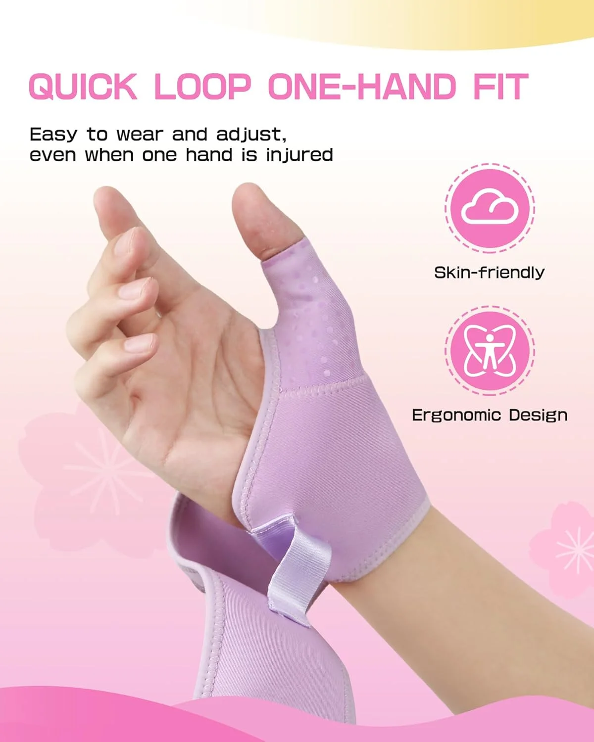 مچ بند جاپرسونا با شست نرم برای تونل کارپال خفیف، تاندونیت، آرتروز، رگ به رگ شدن، مچ بند فشاری برای زنان، بند مچ دست برای کار، تایپ کردن و خوابیدن