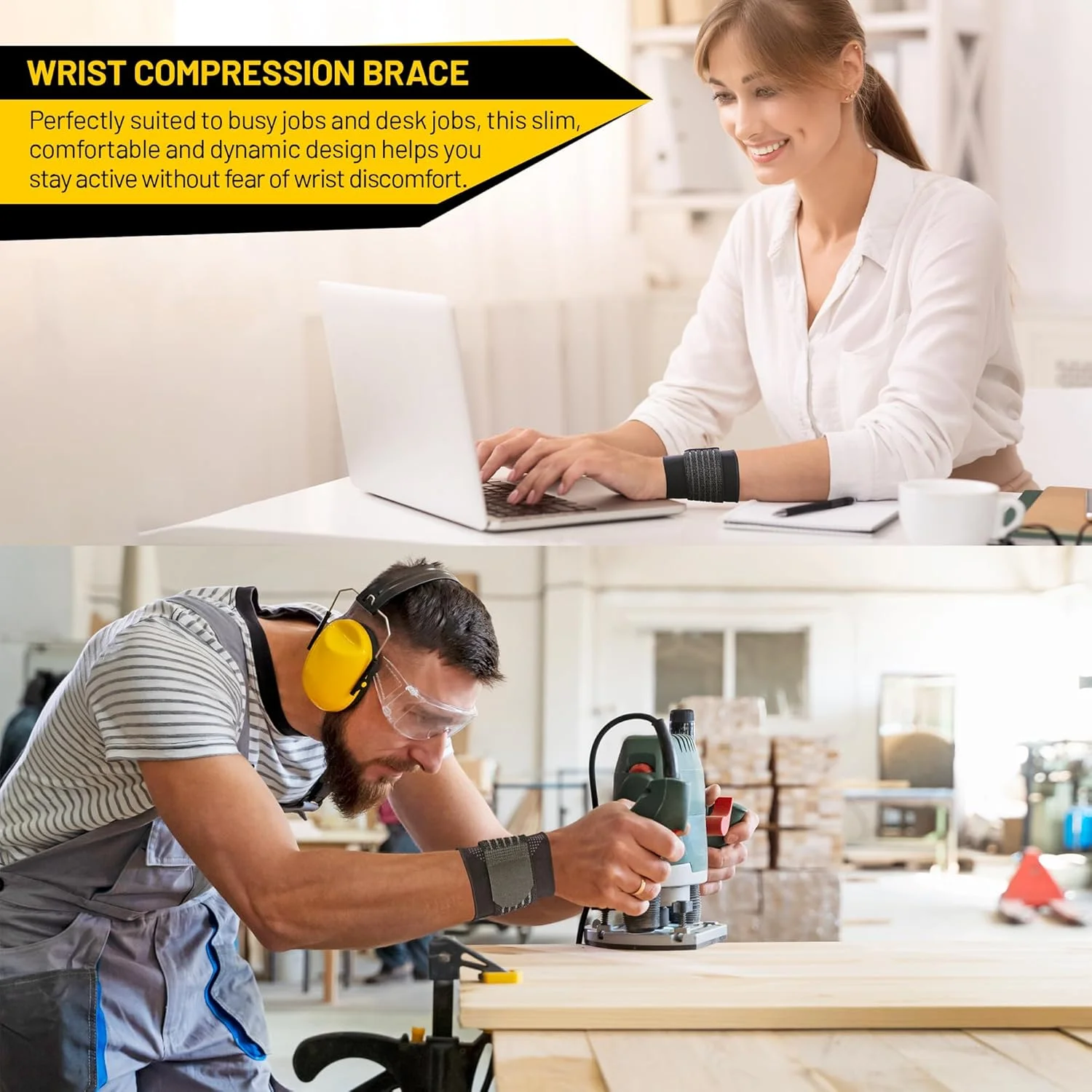 invera Adjustable Wrist Support Brace, Wrist Wraps for Weightlifting, Compression Brace for Carpal Tunnel, Gym Training, Workout, Pain Relief, Right & Left Hand (Small, 1 Unit) invera Adjustable Wrist Support Brace, Wrist Wraps for Weightlifting, Compression Brace for Carpal Tunnel, Gym Training, Workout, Pain Relief, Right & Left Hand (Small, 1 Unit)