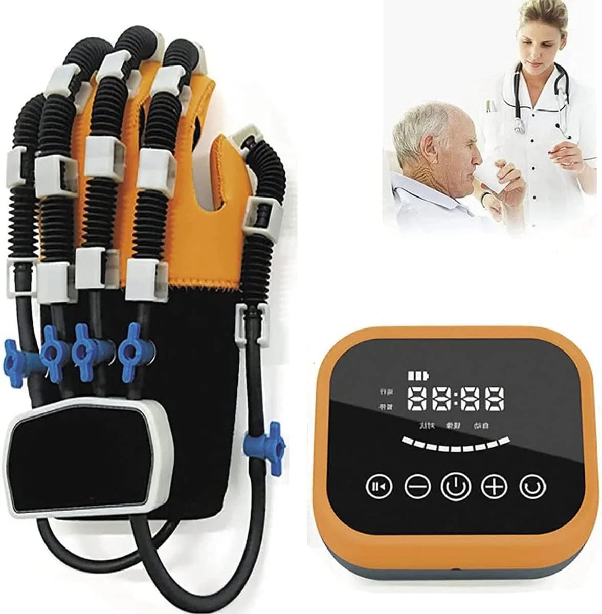 دستکش ربات توانبخشی GPERSGU، ارتز انگشت اسپلینت دست برای بیماران مبتلا به اختلال عملکرد دست، سایز XL