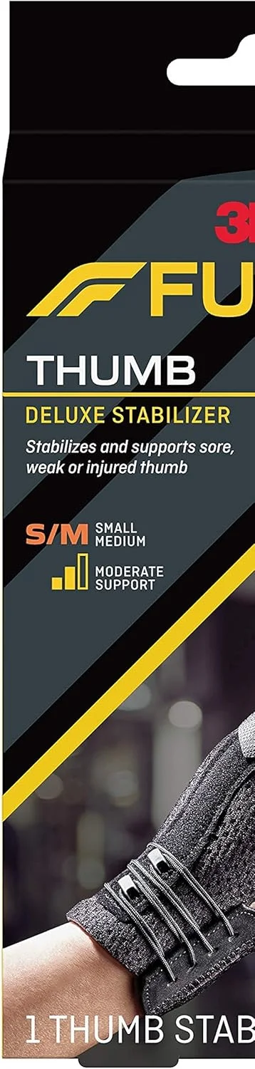 تثبیت کننده لوکس انگشت شست فوتورو، سایز S-M، 1 عدد در بسته | رنگ خاکستری تیره | 45841ENR | تثبیت و پشتیبانی از انگشت شست دردناک، ضعیف یا آسیب دیده | پشتیبانی متوسط