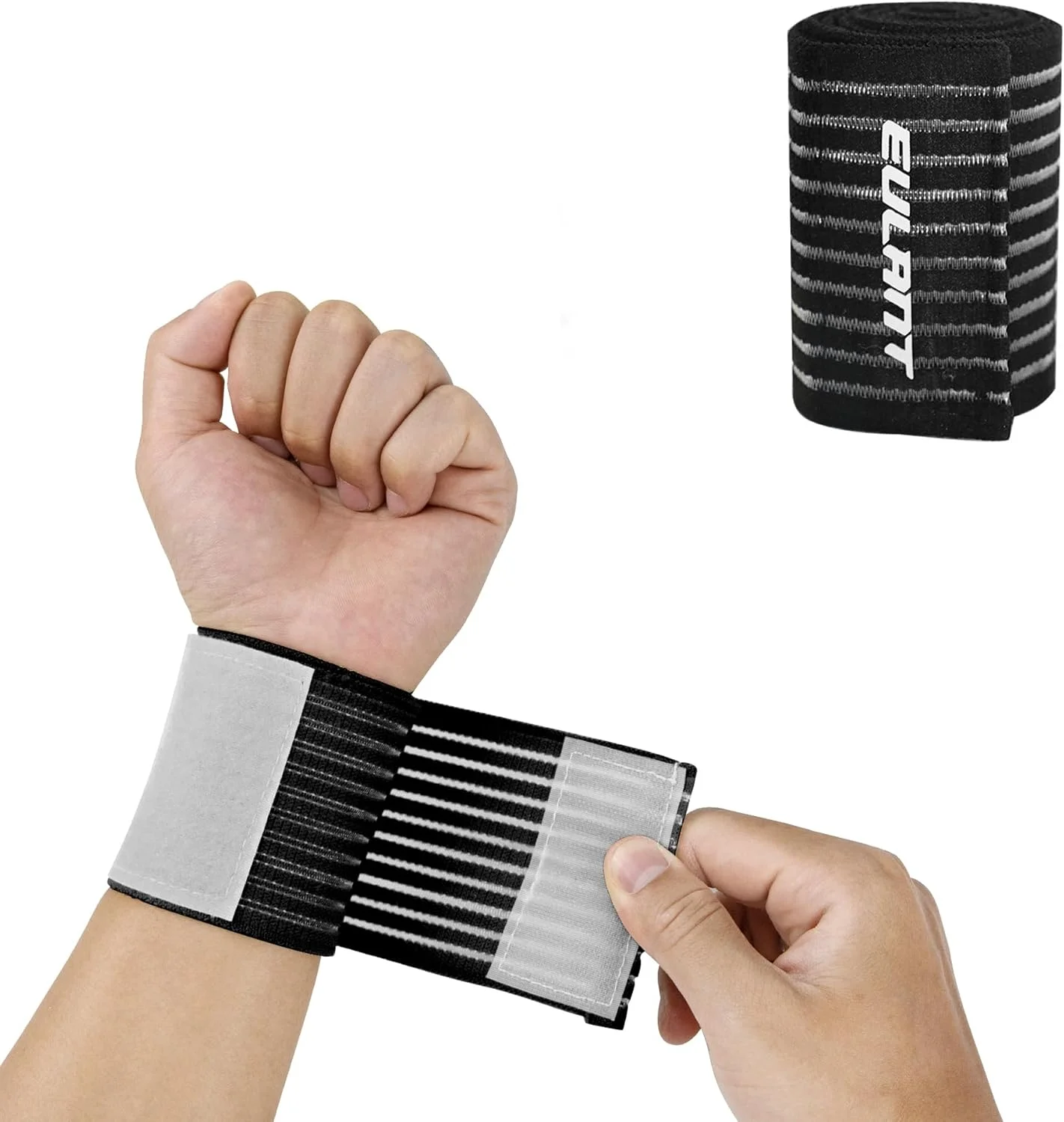 بانداژ کشی الاستیک EULANT، 40 سانتی متر، بانداژ دستی قابل تنظیم، مچ بند کودکان، بانداژ مچ دست