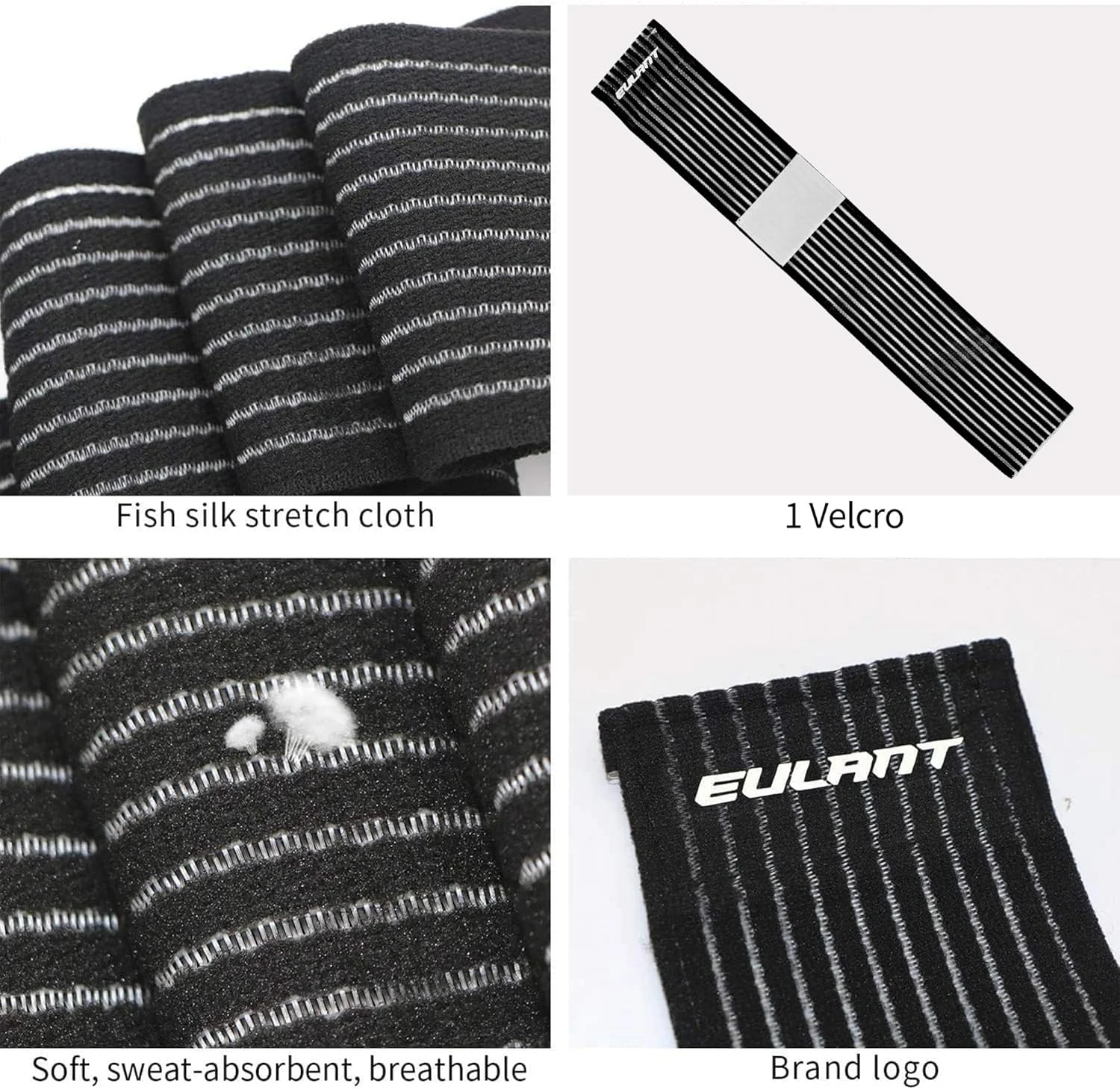 بانداژ کشی الاستیک EULANT، 40 سانتی متر، بانداژ دستی قابل تنظیم، مچ بند کودکان، بانداژ مچ دست