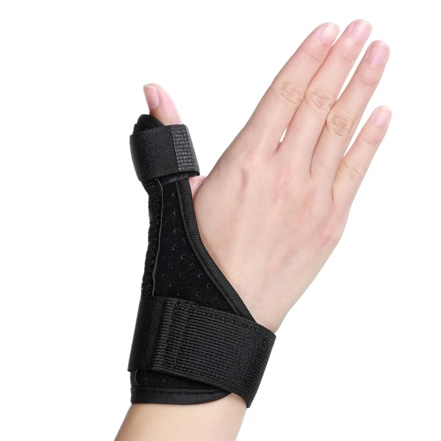 مچ بند و محافظ شست ElevateTech، آتل انگشت شست قابل تنظیم، مچ بند تنفسی برای آرتروز، رگ به رگ شدن، درد و حمایت، مناسب برای زنان و مردان، مناسب دست راست یا چپ
