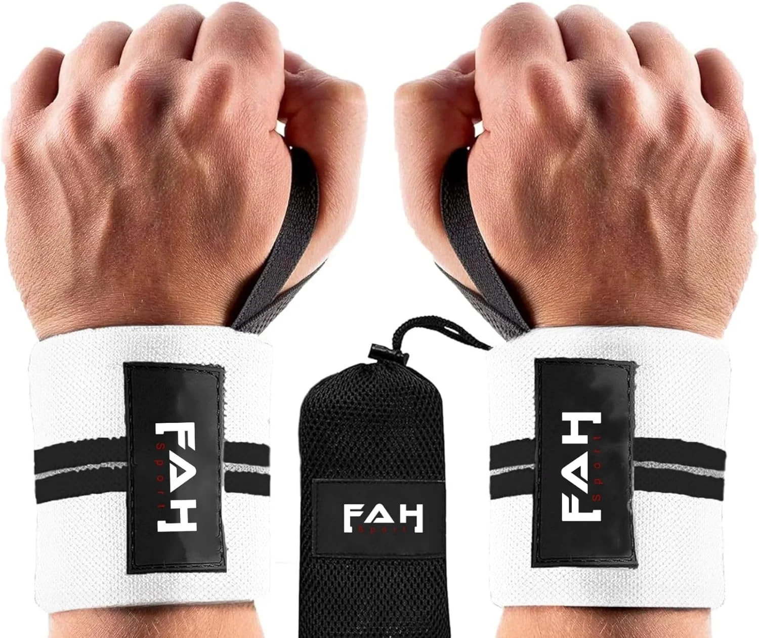 مچ بند ورزشی FAH سفید مچ بند ورزشی FAH سفید