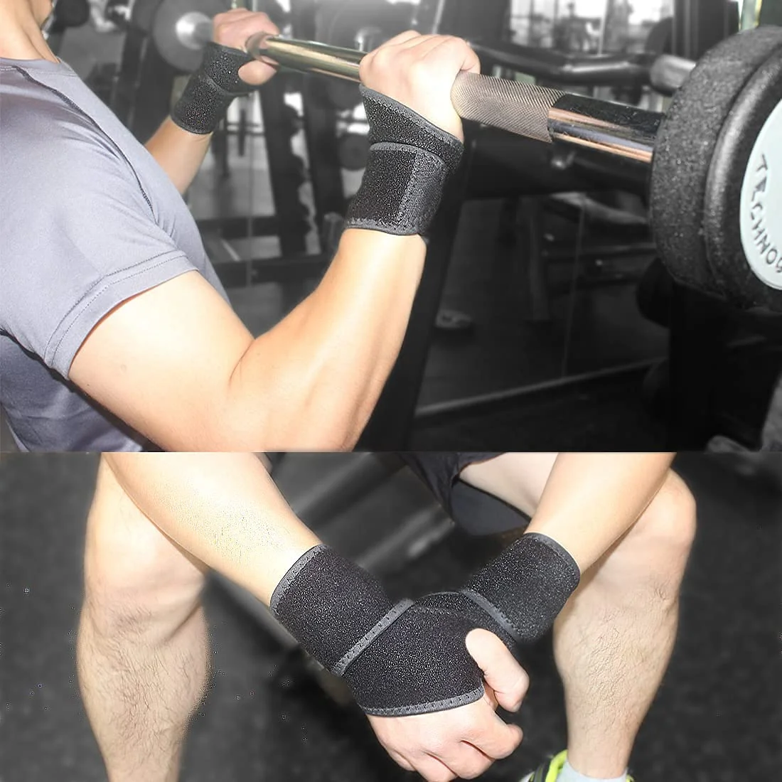 مچ بند طبی الاستیک ELECDON، مناسب برای تونل کارپال، آرتروز و تاندونیت، تسکین درد مفاصل، تک عددی