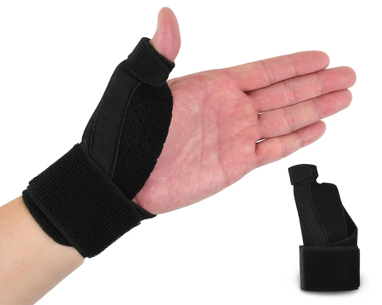 DS. DISTINCTIVE STYLE مچ بند شست دو تکه برای درد و پشتیبانی آرتروز - آتل شست راحت و تنفسی مناسب دست راست و دست چپ - مچ بند با پشتیبانی شست برای انگشت ماشه ای تونل کارپال