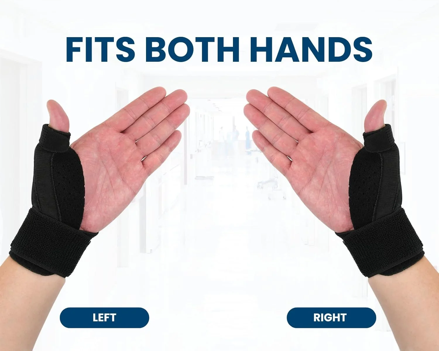 DS. DISTINCTIVE STYLE مچ بند شست دو تکه برای درد و پشتیبانی آرتروز - آتل شست راحت و تنفسی مناسب دست راست و دست چپ - مچ بند با پشتیبانی شست برای انگشت ماشه ای تونل کارپال