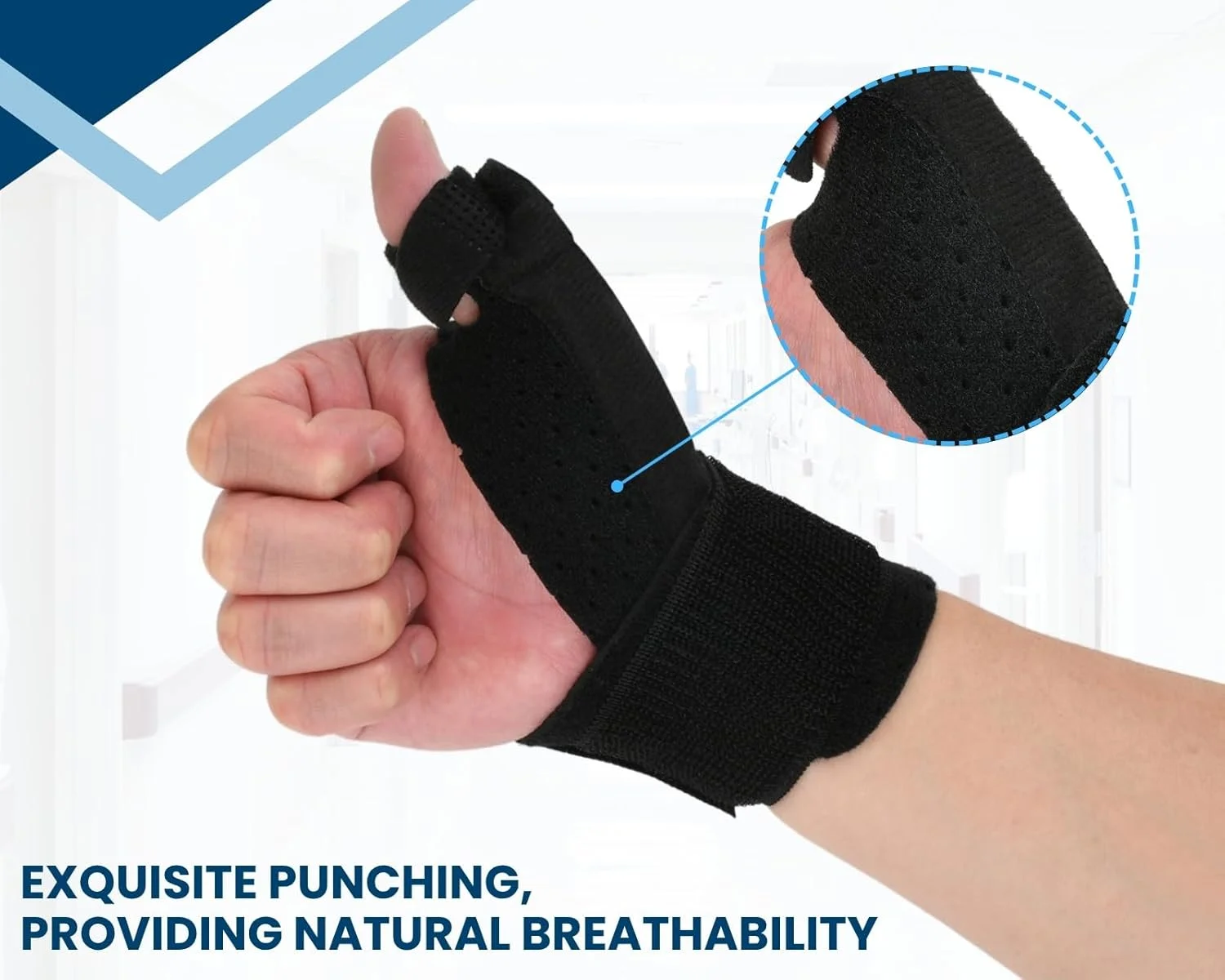 DS. DISTINCTIVE STYLE مچ بند شست دو تکه برای درد و پشتیبانی آرتروز - آتل شست راحت و تنفسی مناسب دست راست و دست چپ - مچ بند با پشتیبانی شست برای انگشت ماشه ای تونل کارپال