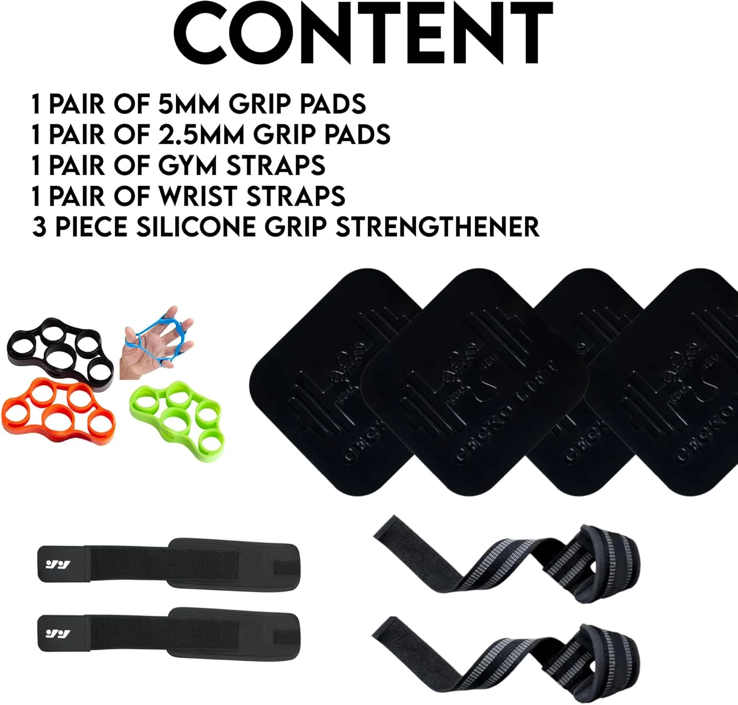 پدهای سیلیکونی ممتاز GECKO LIFT، ضخیم، نرم، ضد لغزش و ضد تعریق، بهترین جایگزین دستکش وزنه برداری، 10x10 سانتی متر (2 عدد)