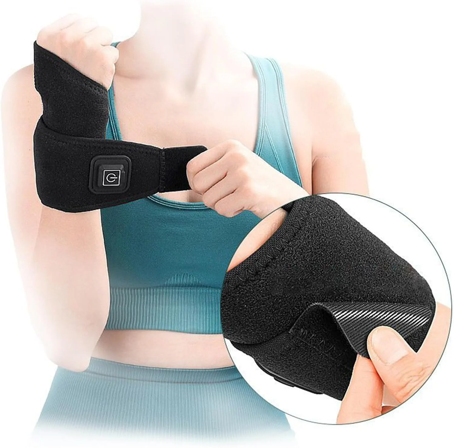 مچ بند گرمایشی - مچ بند برقی بی سیم USB با 3 سرعت، لوازم زمستانی برای روتین سلامتی بازو، لوازم زمستانی، تجهیزات تناسب اندام، آرامش بخش اسپا، خانه، داخل سالن