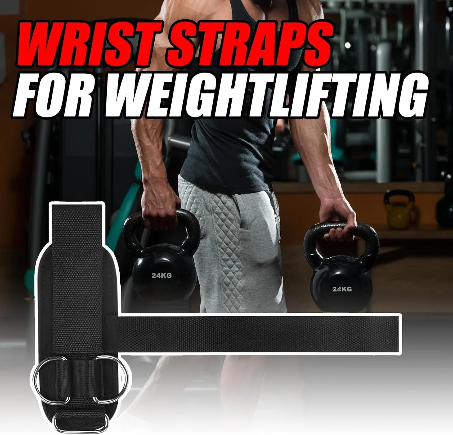 بند لیفتینگ - مچ بند برای وزنه برداری، تنفس پذیر، مقاوم، ضد لغزش، ارگونومیک و قابل تنظیم برای مردان و زنان، مناسب برای تمرینات قدرتی ورزشی در باشگاه