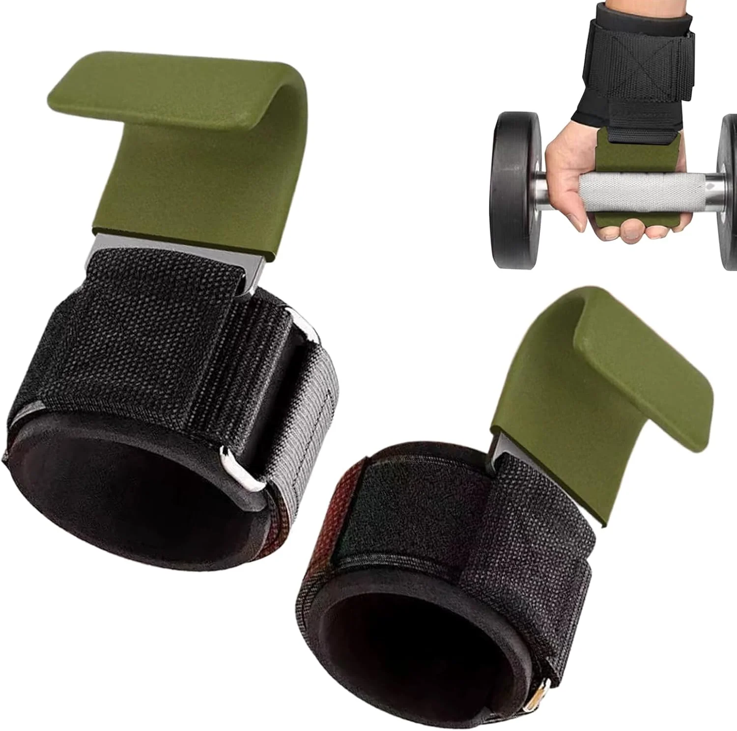 بند مچ بدنسازی، قلاب های گیره ای، بند مچ پد دار ارگونومیک برای تمرین، خانه، تمرینات قدرتی، باشگاه