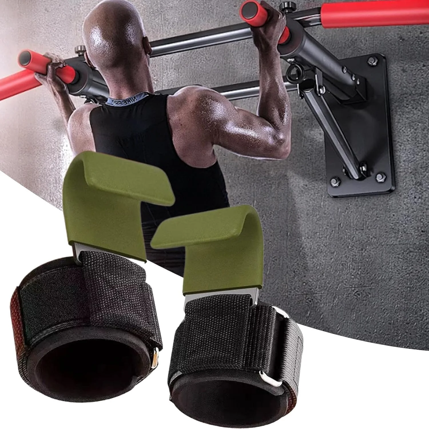 مچ بند لیفتینگ برای مردان | قلاب های گریپ بدنسازی - قلاب های مچ بند ارگونومیک با پد برای تمرین، خانه، تمرینات قدرتی، باشگاه