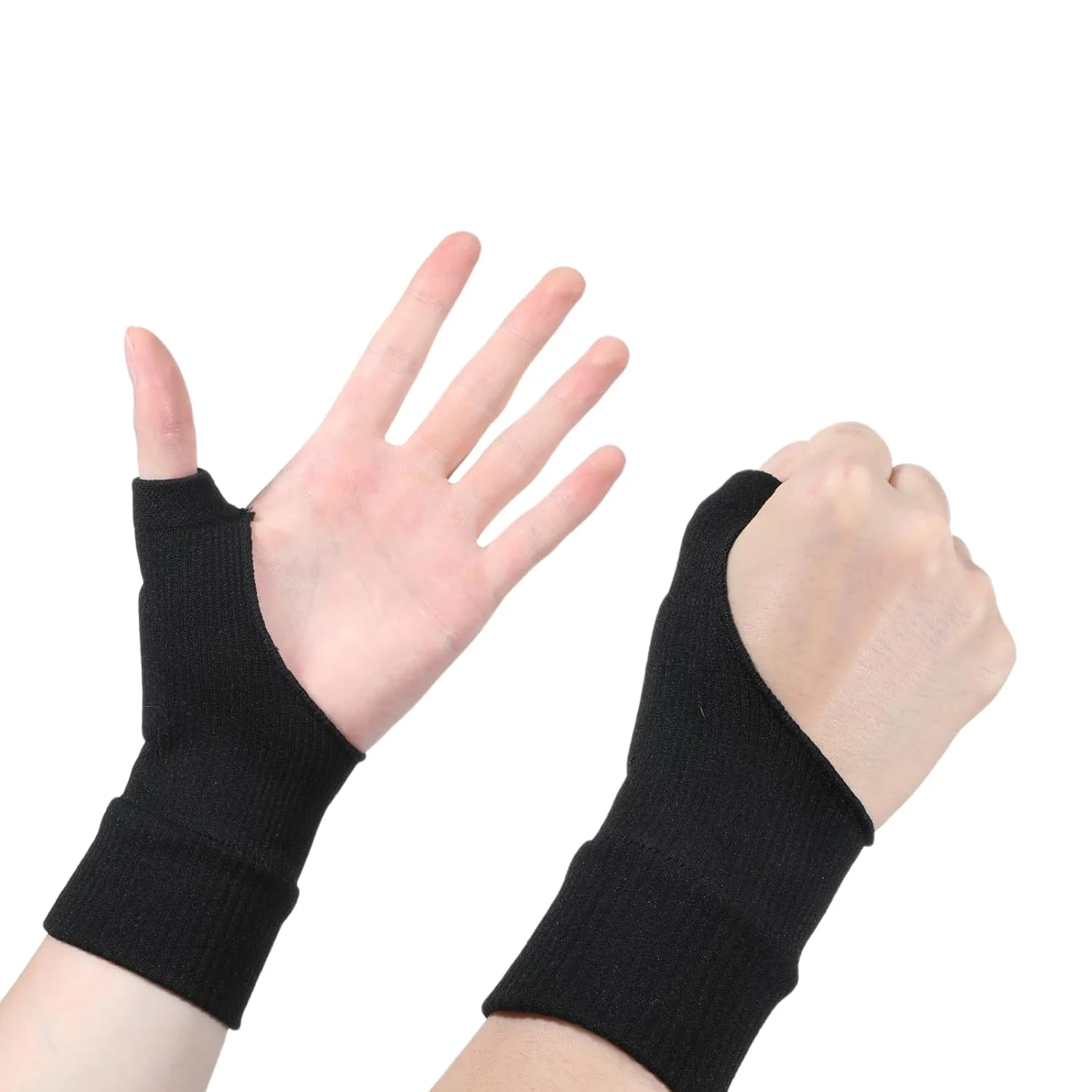 Thinp 2 عدد دستکش مچی شست با آرتریت، دستکش های فشاری الاستیک نرم برای آرتریت - آستین فشاری شست با پد ژله ای، دستکش آتل شست ارگونومیک برای زنان و مردان، دست چپ و راست