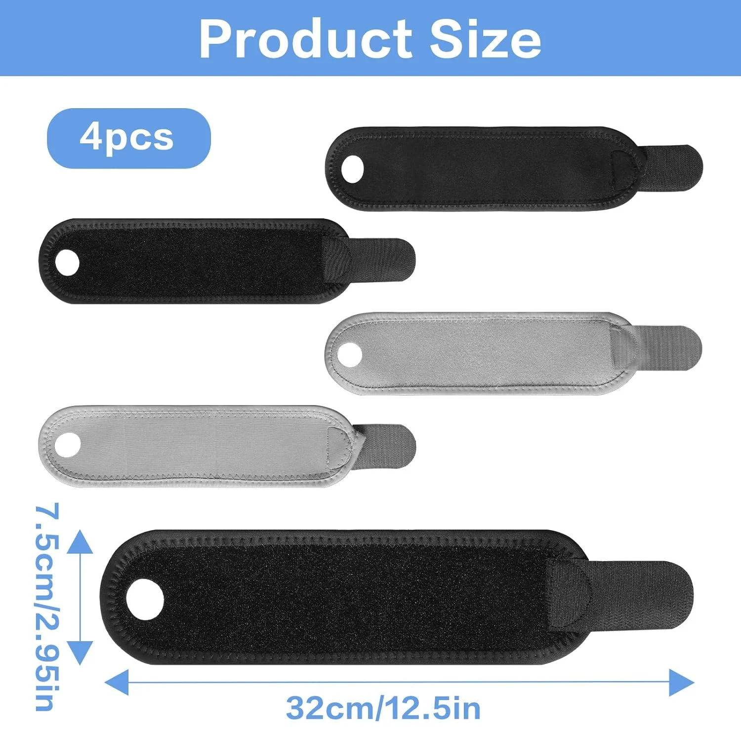 MBAIYO 4 عدد مچ بند حمایتی کودکانه، مچ بند خواب شبانه با بندهای فشاری قابل تنظیم برای ورزش، محافظ مچ دست جوانان برای ورزش و فعالیت های روزانه