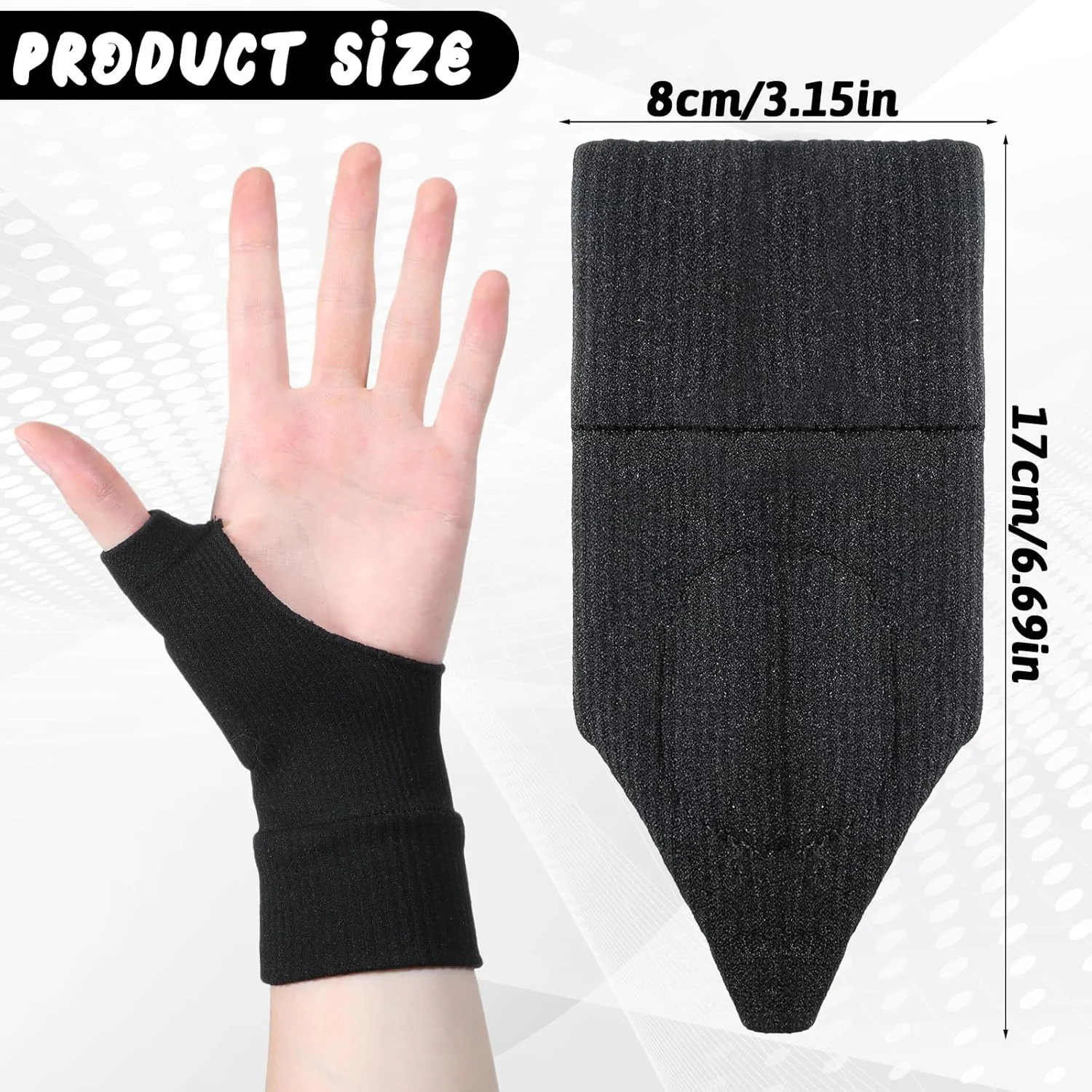 Thinp 2 عدد دستکش مچی شست با آرتریت، دستکش های فشاری الاستیک نرم برای آرتریت - آستین فشاری شست با پد ژله ای، دستکش آتل شست ارگونومیک برای زنان و مردان، دست چپ و راست Thinp 2 عدد دستکش مچی شست با آرتریت، دستکش های فشاری الاستیک نرم برای آرتریت - آستین فشاری شست با پد ژله ای، دستکش آتل شست ارگونومیک برای زنان و مردان، دست چپ و راست