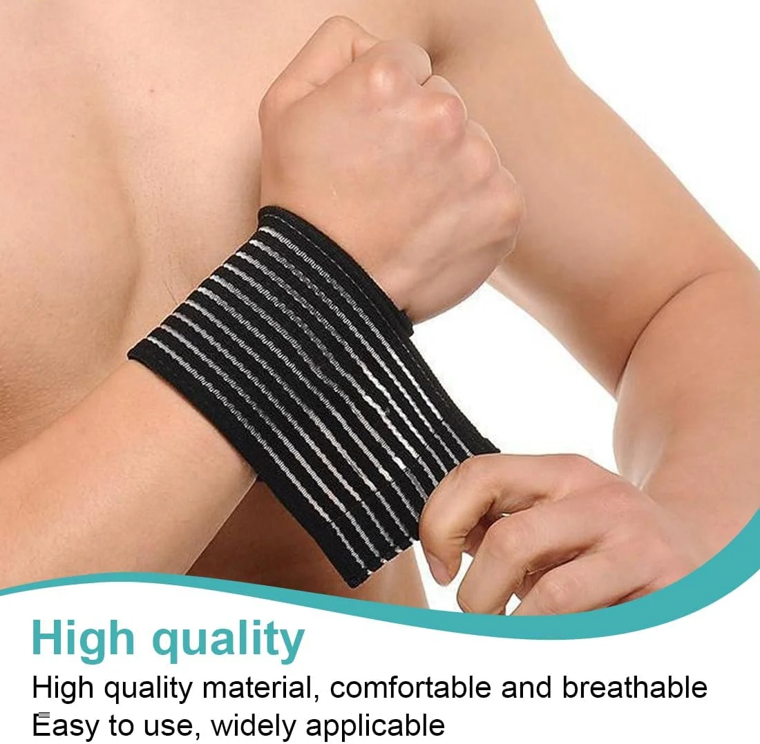 مچ بند کشی الاستیک SGERUFZ، بسته 4 عددی، با بندهای تنفسی، مشکی و رنگ بدن، مناسب برای باشگاه، تنیس و تمرینات قدرتی، унисекс