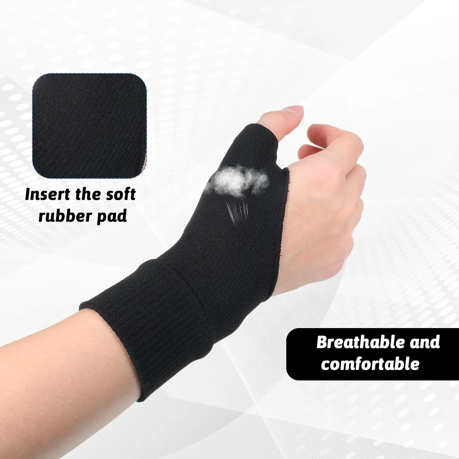 Thinp 2 عدد دستکش مچی شست با آرتریت، دستکش های فشاری الاستیک نرم برای آرتریت - آستین فشاری شست با پد ژله ای، دستکش آتل شست ارگونومیک برای زنان و مردان، دست چپ و راست Thinp 2 عدد دستکش مچی شست با آرتریت، دستکش های فشاری الاستیک نرم برای آرتریت - آستین فشاری شست با پد ژله ای، دستکش آتل شست ارگونومیک برای زنان و مردان، دست چپ و راست