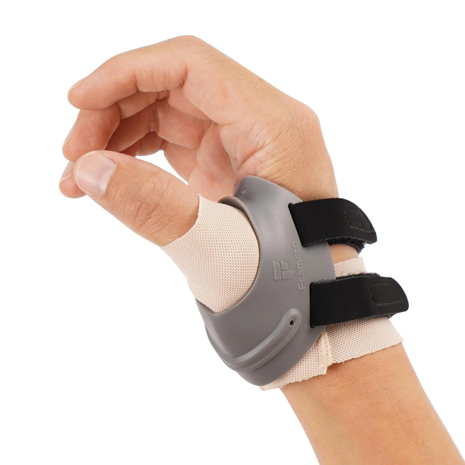 زانوبند انگشت شست Feamero CMC برای تسکین درد آرتروز - آتل انگشت شست با آستین برای استئوآرتریت و پشتیبانی از مفصل بازال - تثبیت کننده قابل تنظیم و سبک وزن برای مردان و زنان (L، دست چپ)