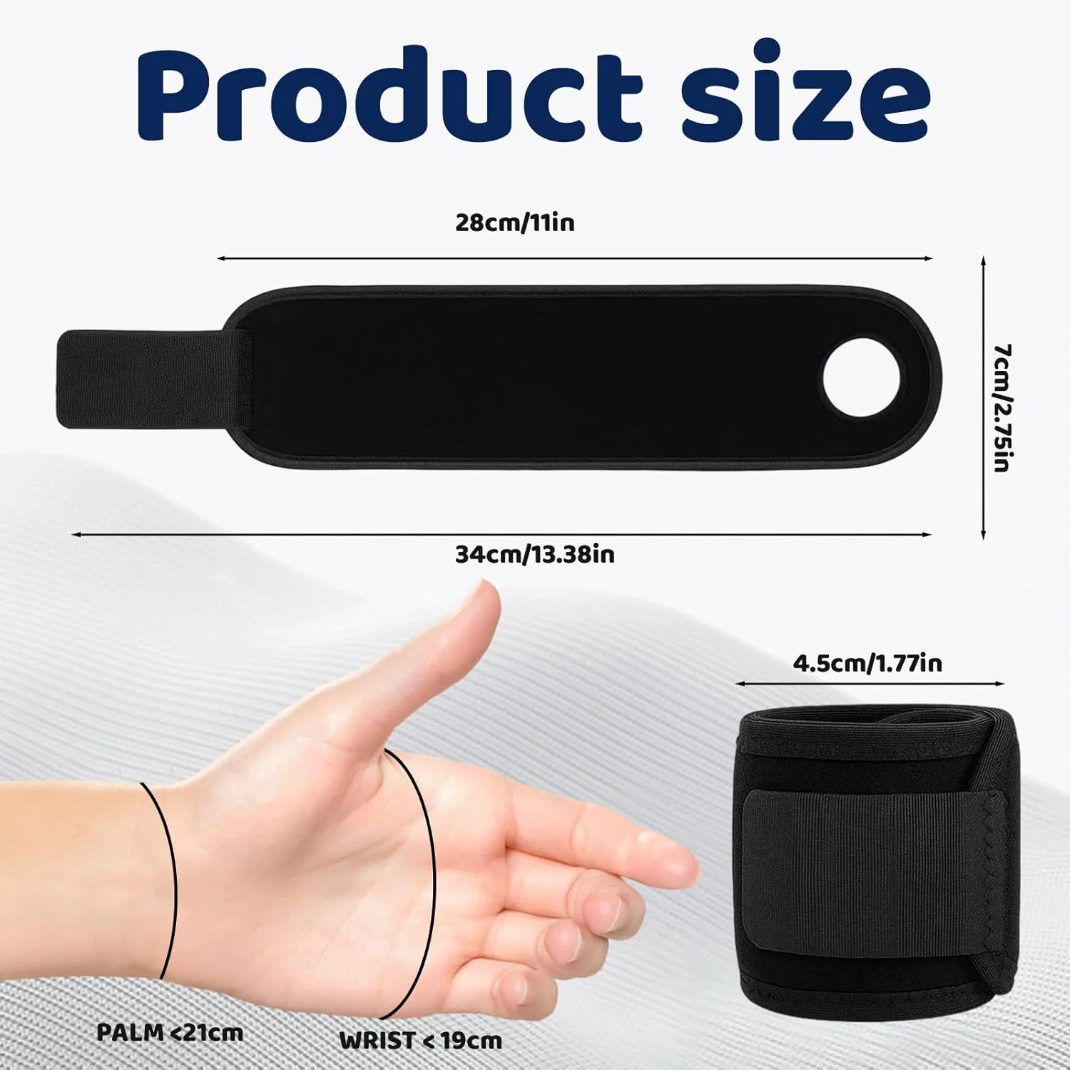 مچ بند MIRJXB، مچ پیچ، مچ بند تونل کارپال مردانه، مشکی، سایز One Size، بسته 2 عددی، مچ بند حمایتی برای استفاده در هر مکان برای تناسب اندام، وزنه برداری