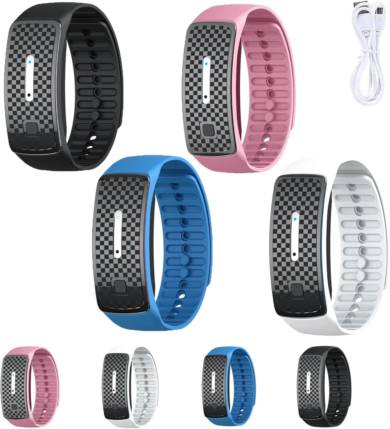 مچ بند لاغری اولتراسونیک جدید DIYIER 2023 Pro، بسته 4 عددی (آبی، سفید، صورتی، مشکی)