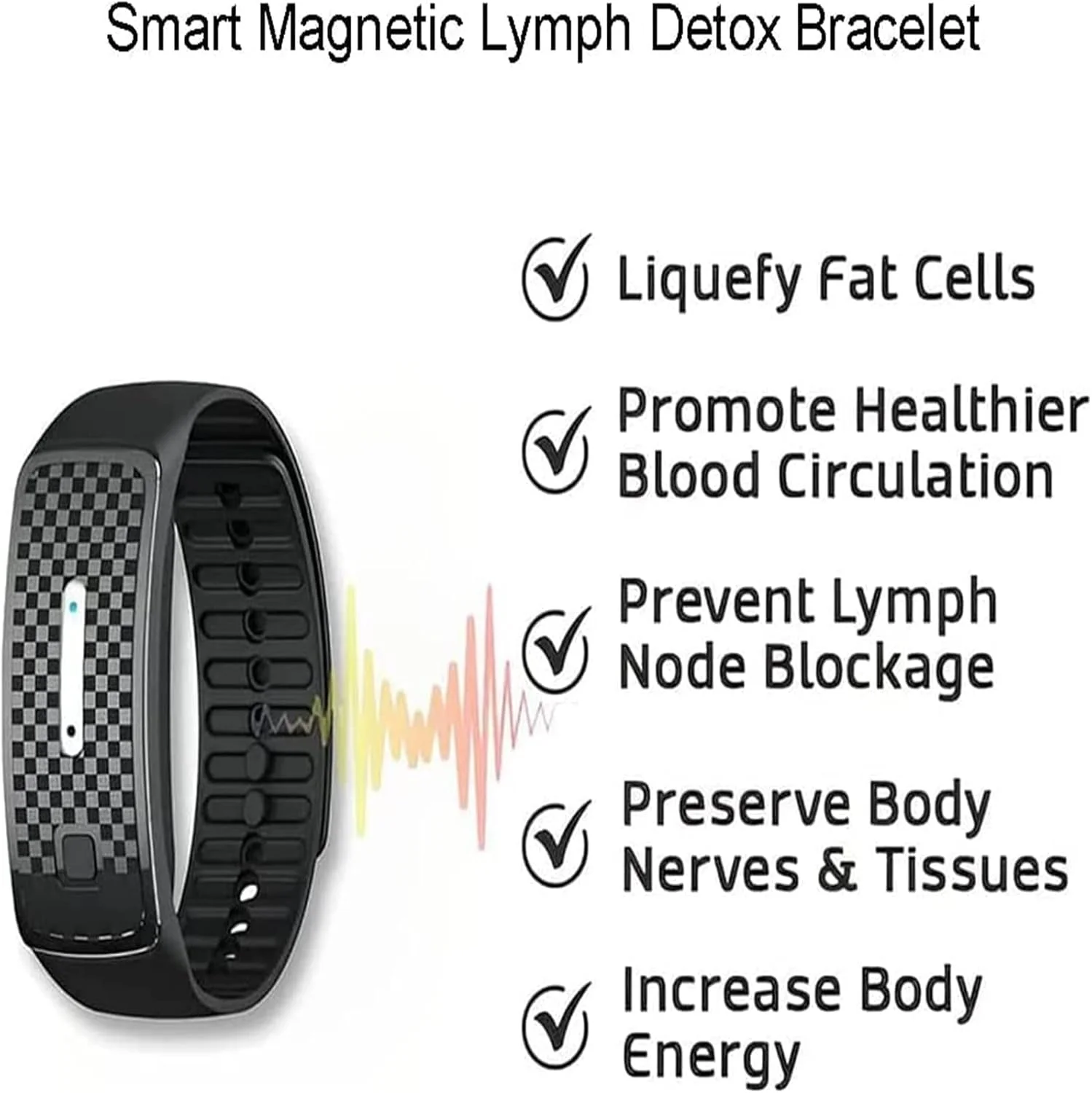 مچ بند لاغری اولتراسونیک جدید DIYIER 2023 Pro، بسته 4 عددی (آبی، سفید، صورتی، مشکی)