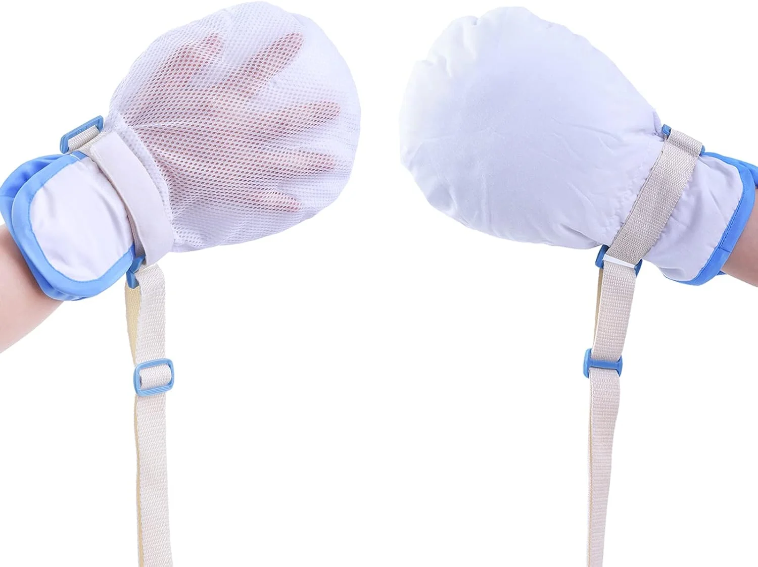 dangjuacua 2 عددی، دستکش های محدود کننده سالمندان - محصولات آلزایمر، دستکش های محدود کننده ضد خراش و ضد اکستوباسیون، طراحی جداسازی انگشت، پر کردن اسفنج ضخیم، کمک کننده خوب برای بیماران و مراقبان