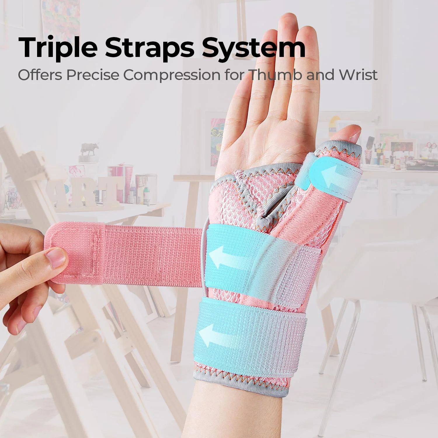 آتل انگشت شست جدید CURECARE برای دست راست و چپ، مچ بند برگشت پذیر انگشت شست برای درد و حمایت آرتروز، تثبیت کننده انگشت شست برای رگ به رگ شدن، تسکین تاندونیت، یک سایز مناسب برای هر دست (صورتی) آتل انگشت شست جدید CURECARE برای دست راست و چپ، مچ بند برگشت پذیر انگشت شست برای درد و حمایت آرتروز، تثبیت کننده انگشت شست برای رگ به رگ شدن، تسکین تاندونیت، یک سایز مناسب برای هر دست (صورتی)