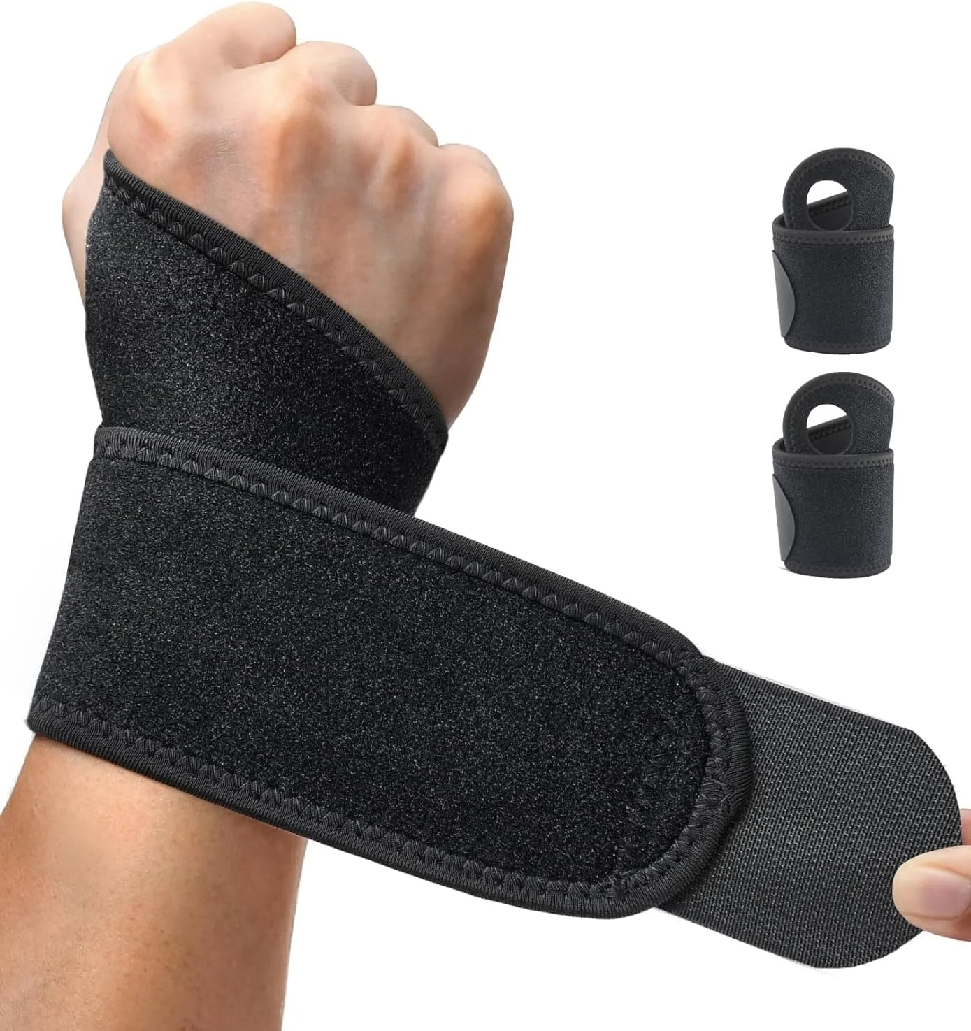 2 Pack Wrist Brace for Carpal Tunnel,Thumb Splint Wrist Support Band Adjustable Wrist Wrap