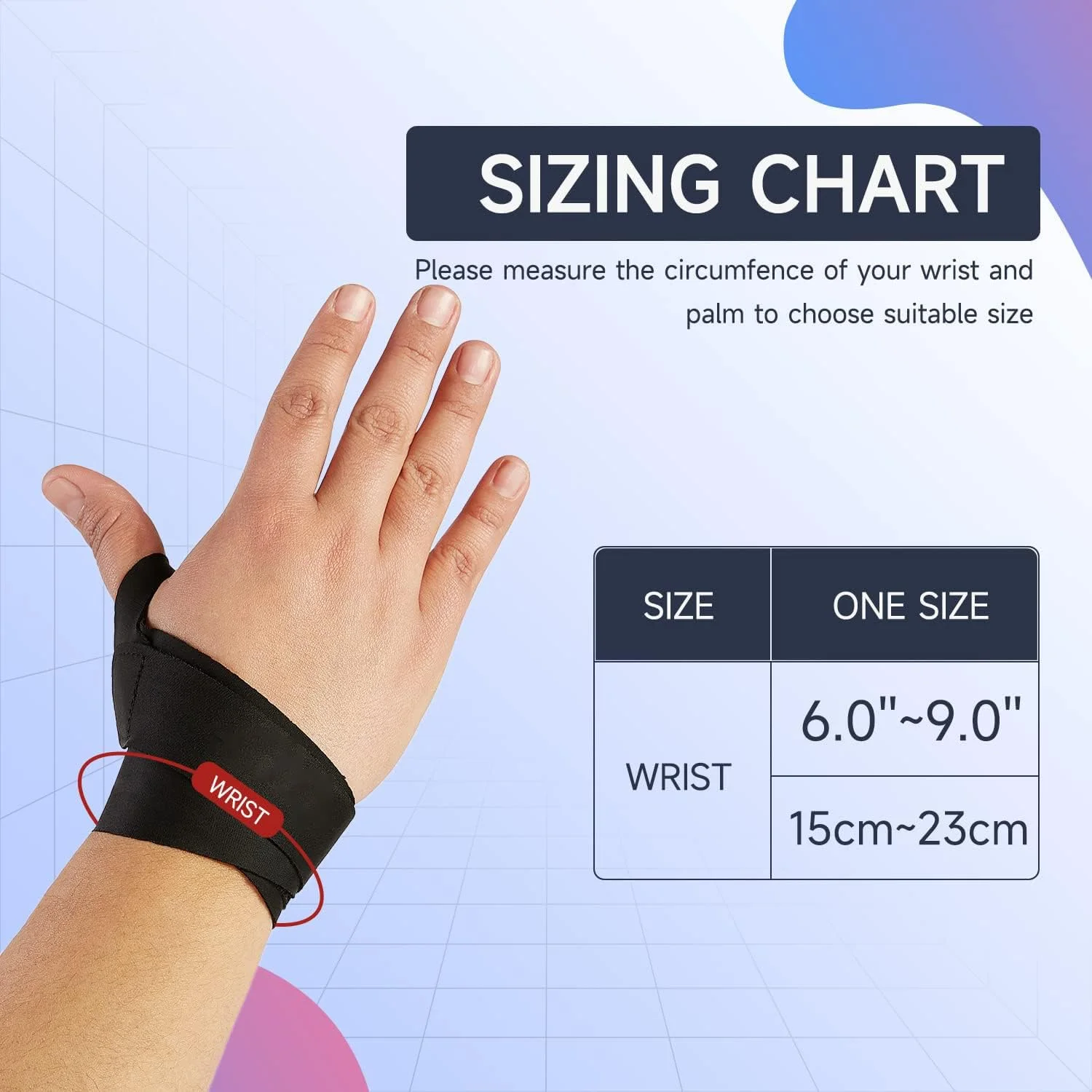 مچ بند فوق العاده نازک Azonee - نرم، تنفسی و سازگار با پوست برای سندروم تونل کارپال، آتل مچ دست برای رگ به رگ شدن، تاندونوز، تنوسینوویت (مشکی/چپ/سایز آزاد)