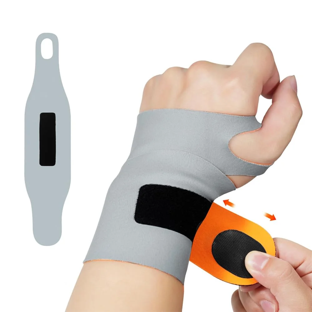 مچ بند فشاری قابل تنظیم آزون، جلوگیری از پیچ خوردگی مفاصل، مچ بند برای ورزش، تسکین درد تونل کارپال - پارچه الاستیک سبک و تنفسی برای ورزش