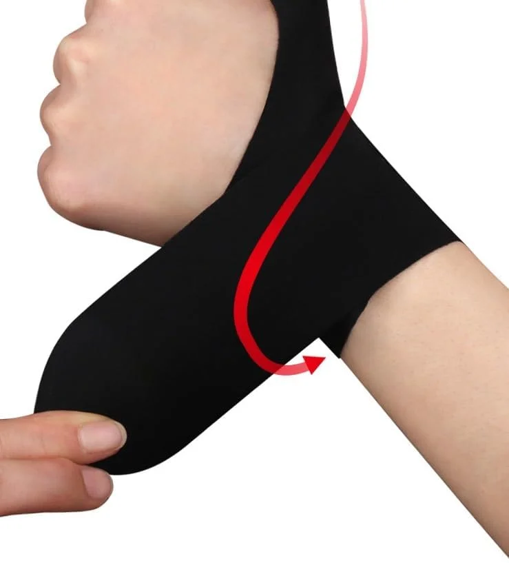 مچ بند ورزشی | محافظ مچ دست - مچ بند ورزشی با پارچه تنفسی و قابل تنظیم، بند نگهدارنده فوق العاده نازک دست برای بازیکن والیبال