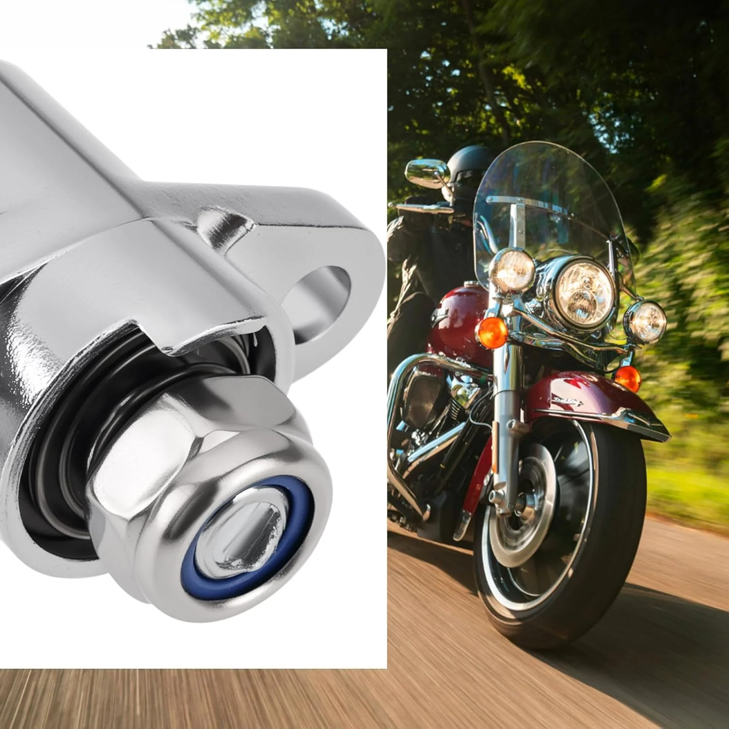 ست قفل چمدان زین اسبی 2 عددی Lord of the Tools با 2 کلید، ست قفل زین اسبی سخت سازگار با مدل های هارلی-دیویدسون تورینگ FLH/T 2014-