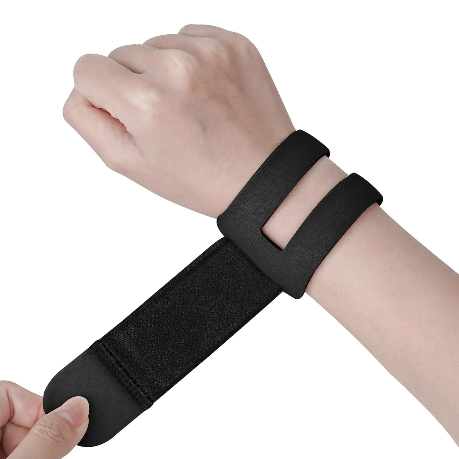 مچ بند قابل تنظیم برای آسیب های TFCC و درد مچ دست اولنار، با پد نرم برای بی ثباتی DRUJ، تسکین تونل کارپال، بهبود کشیدگی مچ دست، ورزش و تمرین، مناسب برای هر دو مچ دست (L)