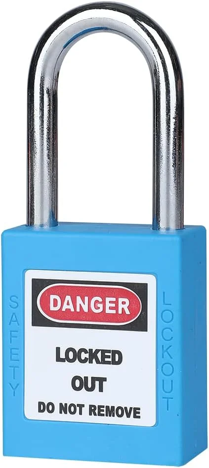 کیت قفل گذاری و برچسب گذاری 5 تکه، قفل های ایمنی بادوام، قفل های ایمن، قفل های صنعتی، آبی