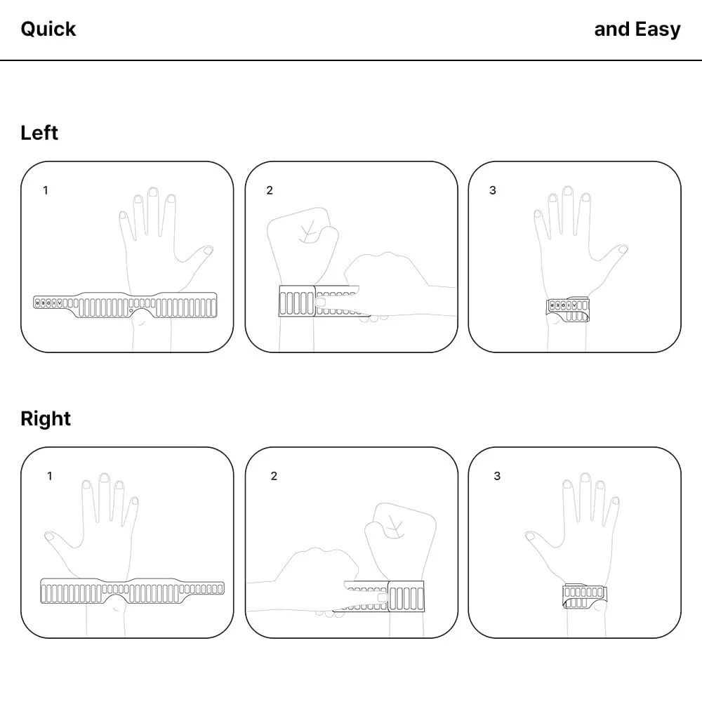 مچ بند ضد آب AIDER MagGrip - بند مغناطیسی، پوشیدن سریع، سایز آزاد، مناسب دست چپ و راست - تسکین درد برای آسیب TFCC، CTS، تونل کارپال، بهبود آسیب دیدگی (مشکی)