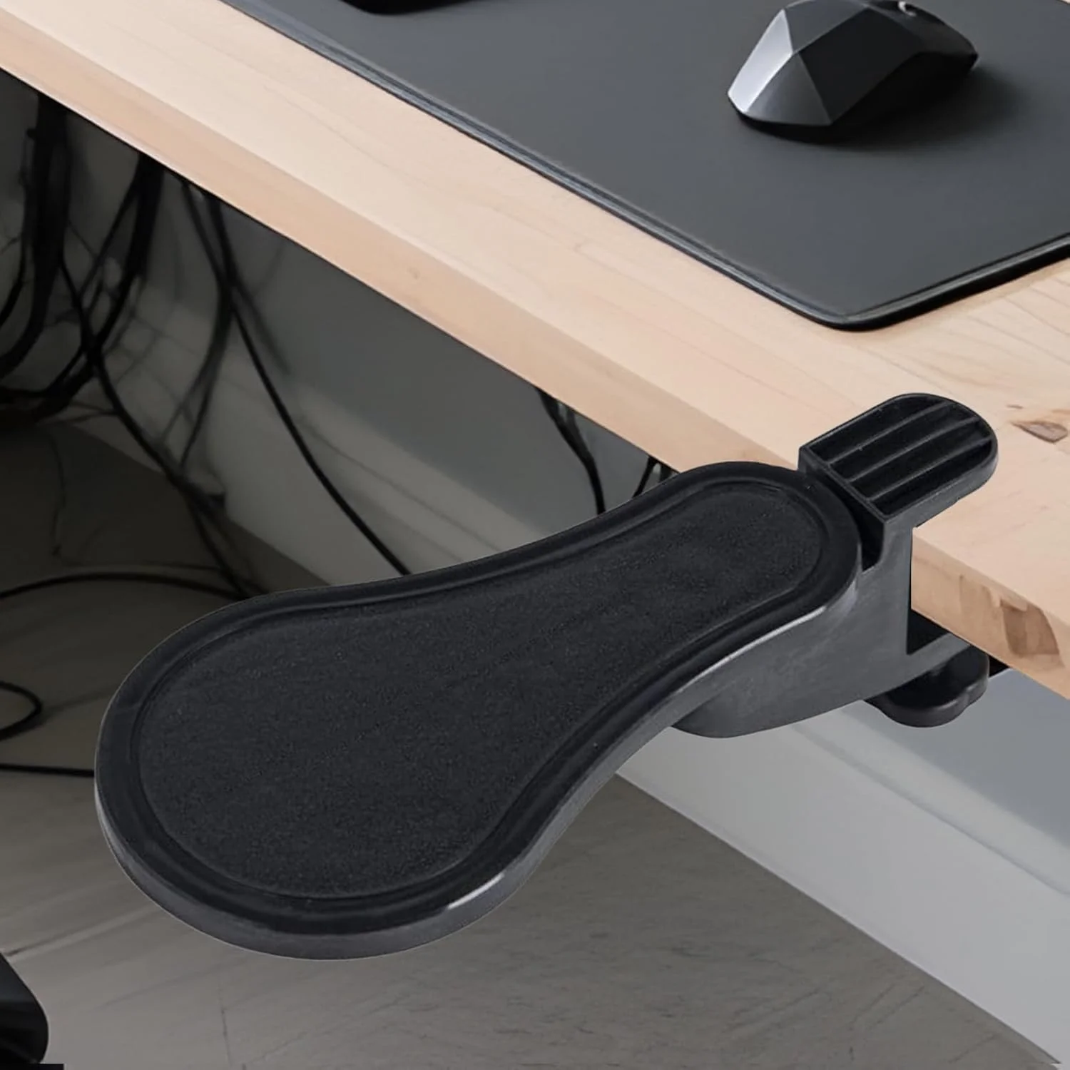 تکیه گاه آرنج برای میز، تکیه گاه آرنج رومیزی | پد افزایش دهنده مچ دست ارگونومیک قابل تنظیم برای اتصال به میز کامپیوتر، محل کار، اتاق بازی، تایپ