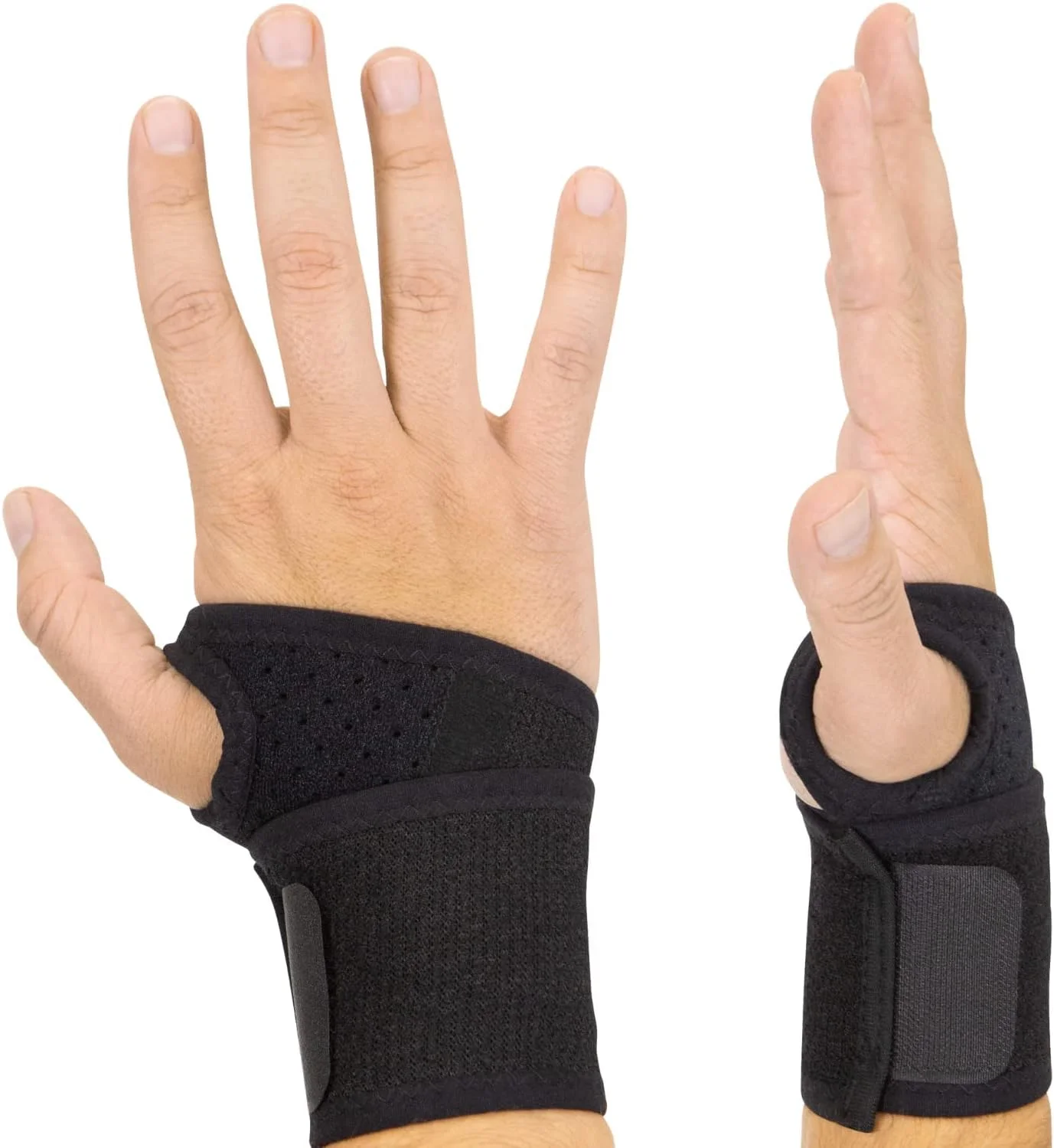 مچ بند ورزشی 2 عددی - پشتیبانی از تاندونیت برای آرتروز تونل کارپال - آستین محافظ درد پیچ خوردگی - تثبیت کننده فشاری وزنه برداری و کالیستنیکس - تناسب اندام برای زنان و مردان - قابل تنظیم