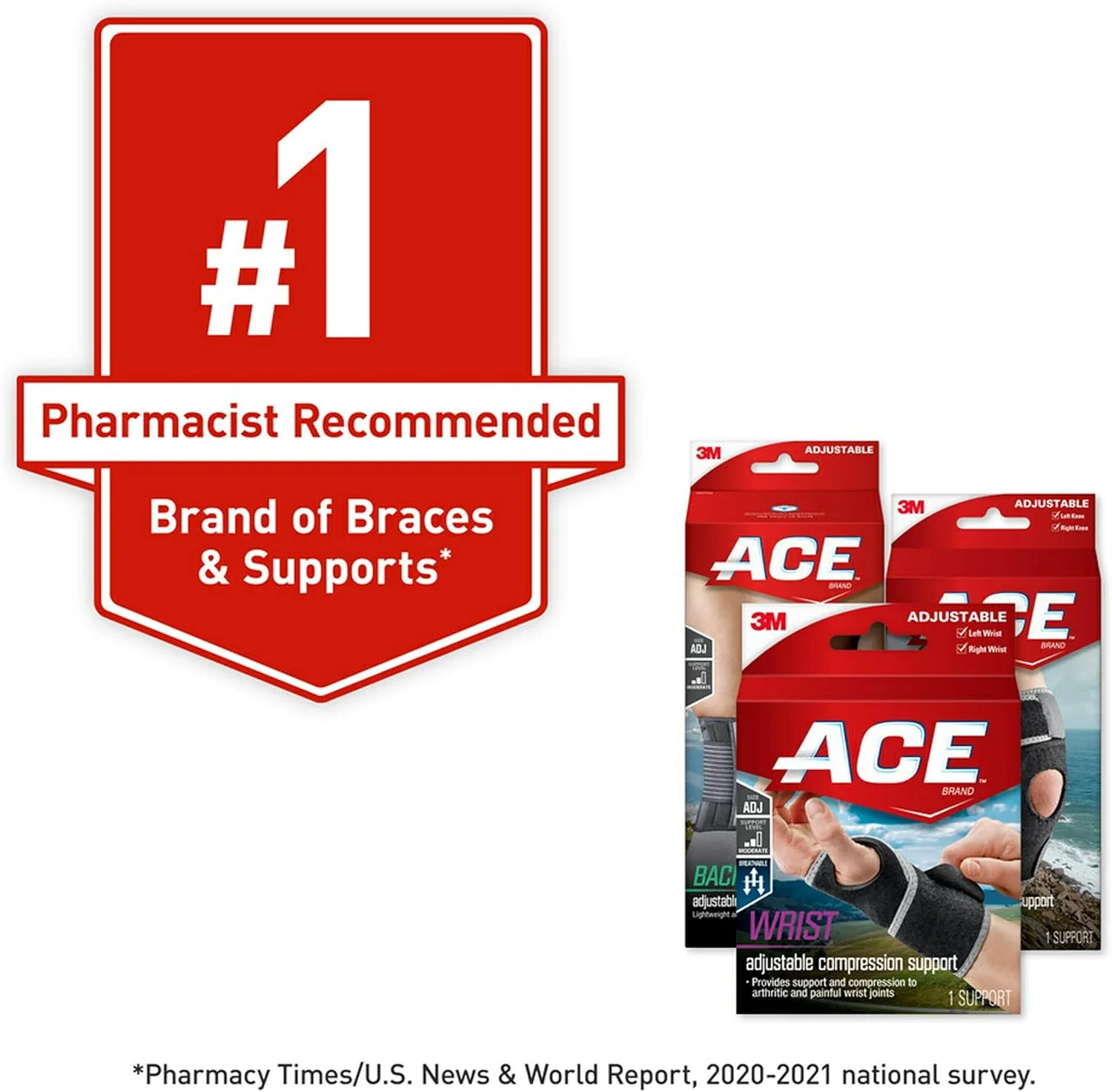 مچ بند طبی خواب ایس، قابل تنظیم، آبی، کمک به تسکین علائم سندرم تونل کارپال و سایر آسیب های مچ دست