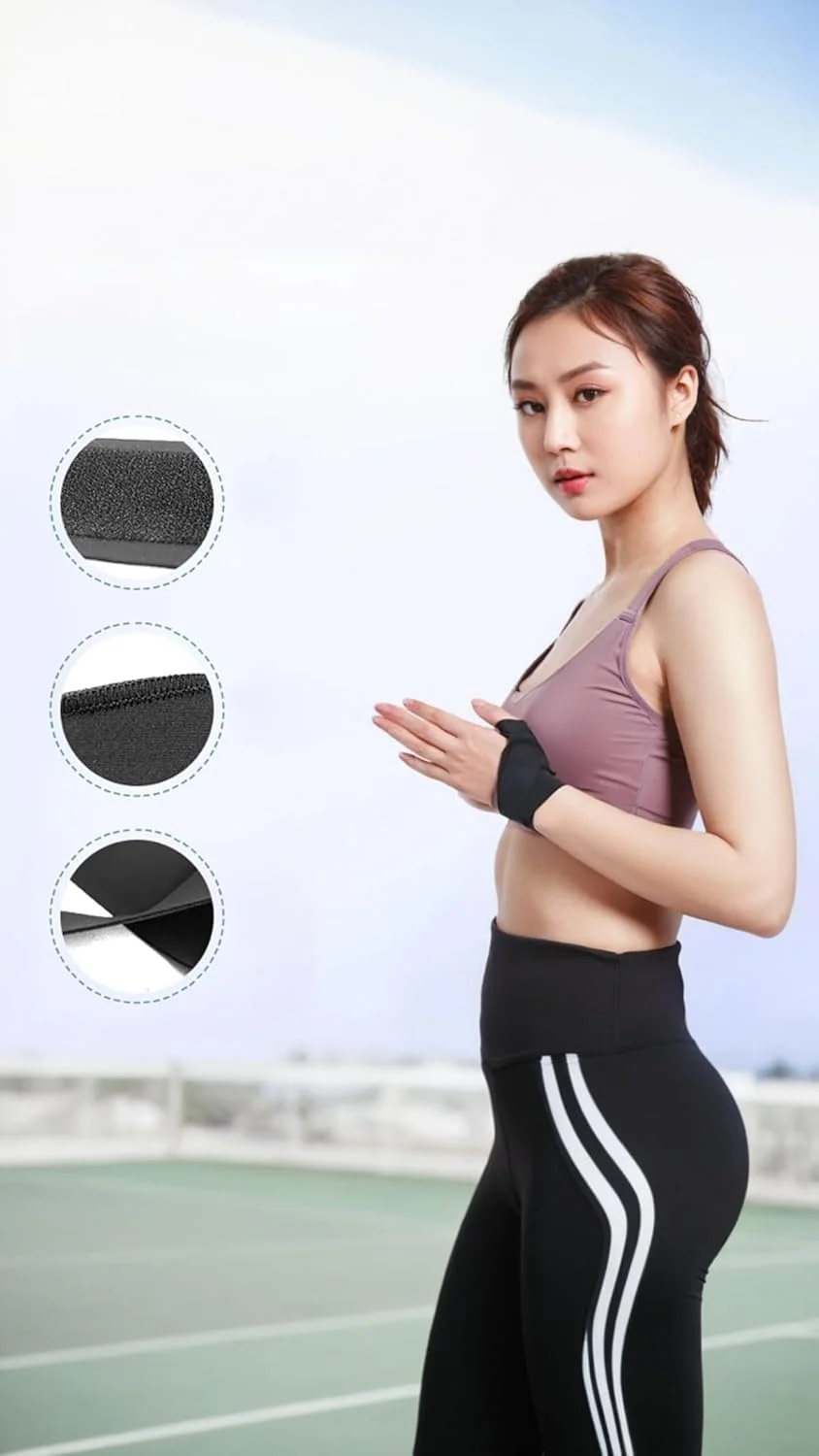 مچ بند فوق العاده نازک قابل تنظیم Sweet seven - پشتیبانی باریک ورزشی برای تونل کارپال برای مردان و زنان، سبک وزن، تنفسی، چپ+راست (مشکی) مچ بند فوق العاده نازک قابل تنظیم Sweet seven - پشتیبانی باریک ورزشی برای تونل کارپال برای مردان و زنان، سبک وزن، تنفسی، چپ+راست (مشکی)