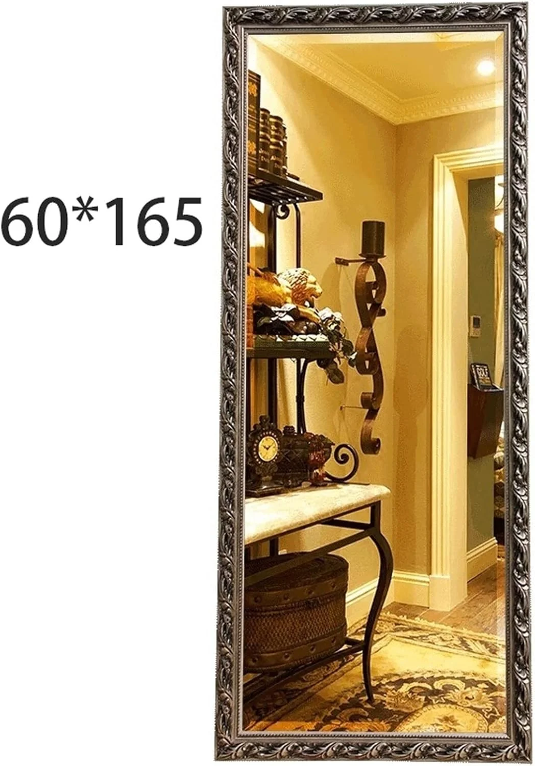 آینه ZKSKOX برای حمام، بزرگ، مناسب آرایش، تمام قد، مناسب اتاق خواب، دوش و منزل