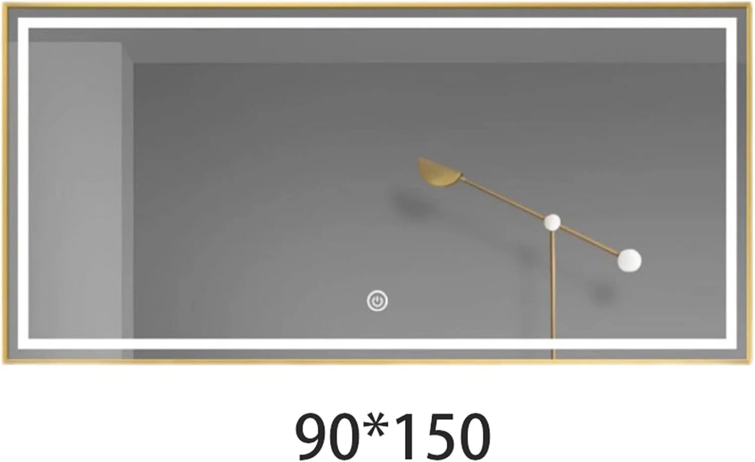 ZKSKOX Mirror for bathroom Large Bathroom Mirror Led Light Frameless Big Bathroom Mirror Cosmetic Full Length