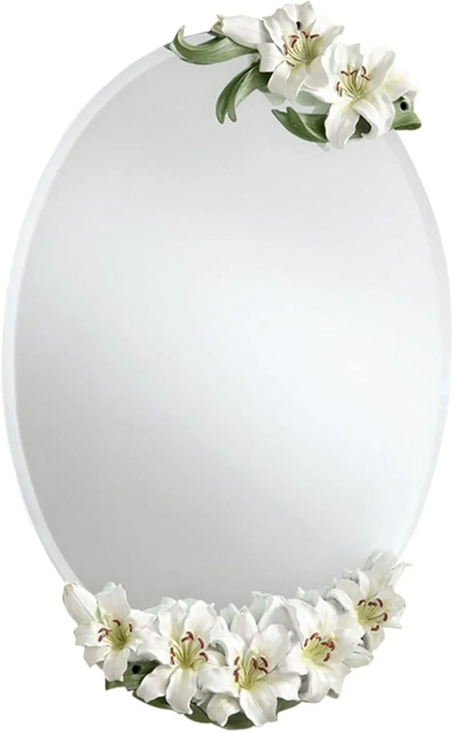 آینه حمام YYVVBBF، آینه های دیواری بیضی شکل برای اتاق خواب، آینه اصلاح و آرایش